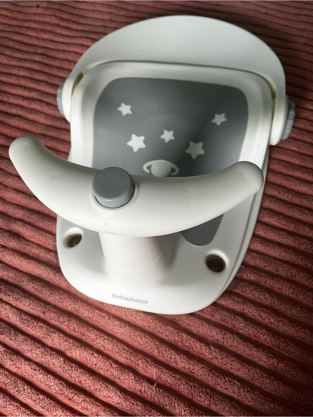 Bebamour Baby Bath Seat - White and Gray
